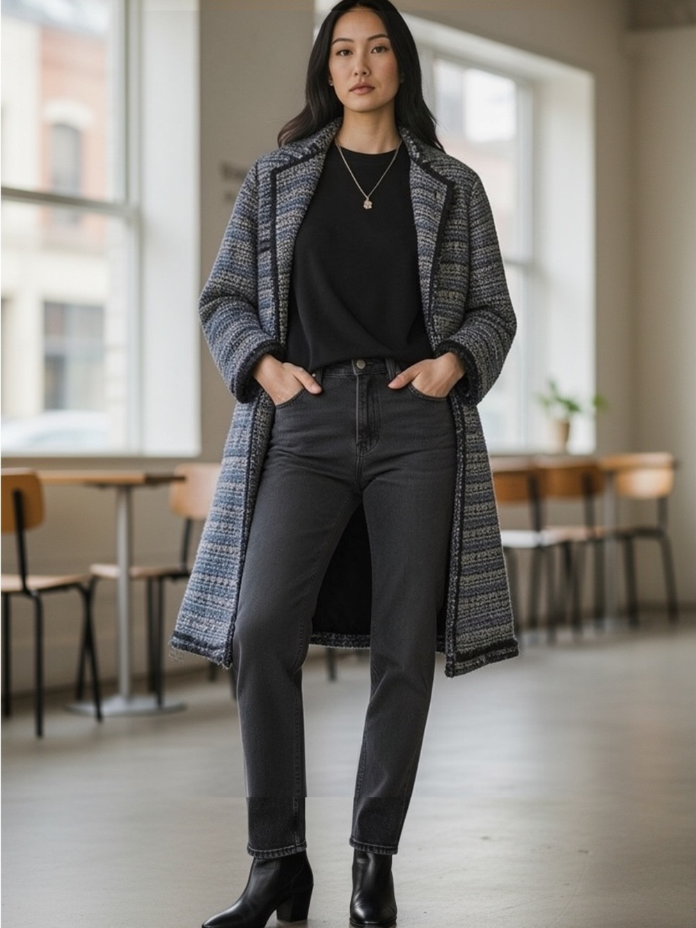 Tyler Boe Tweed Coat
